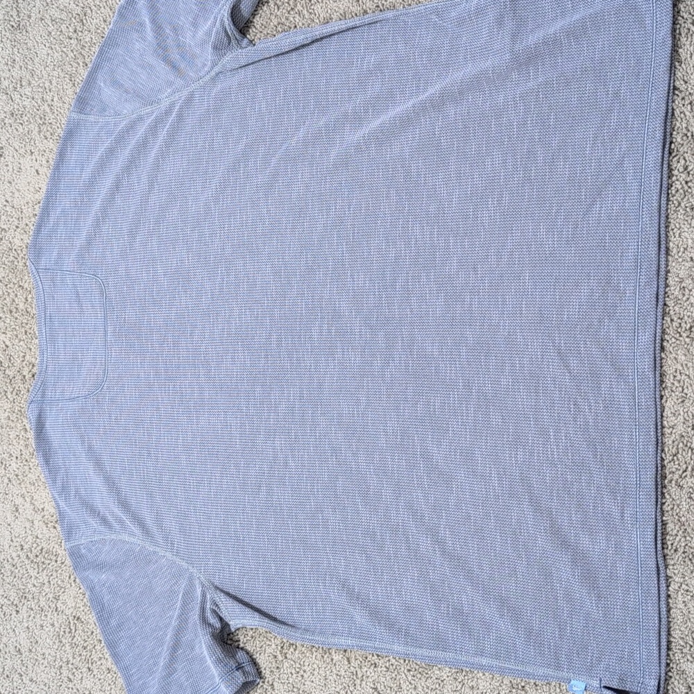 Tommy Bahama Island Zone Men's Knit V-Neck Short Sleeve Shirt Gray Size XL - Picture 9 of 11